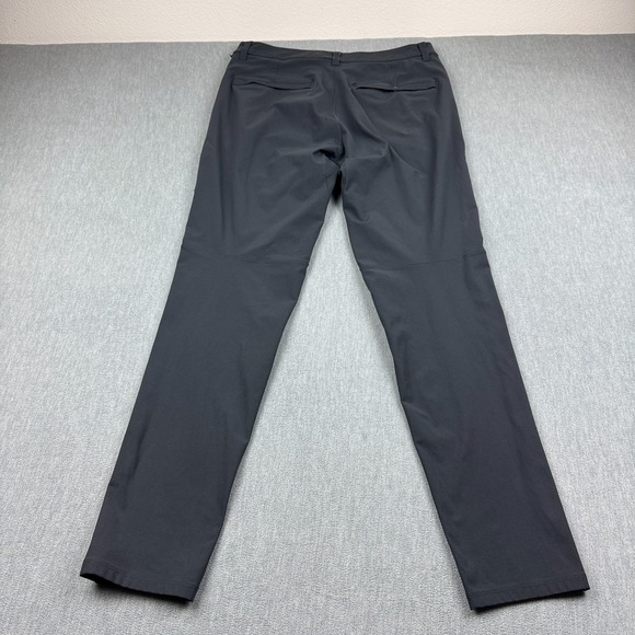 Lululemon Pants Mens 33 Black Commission Slim Warpstreme Chino Khaki M5974S - Picture 10 of 11